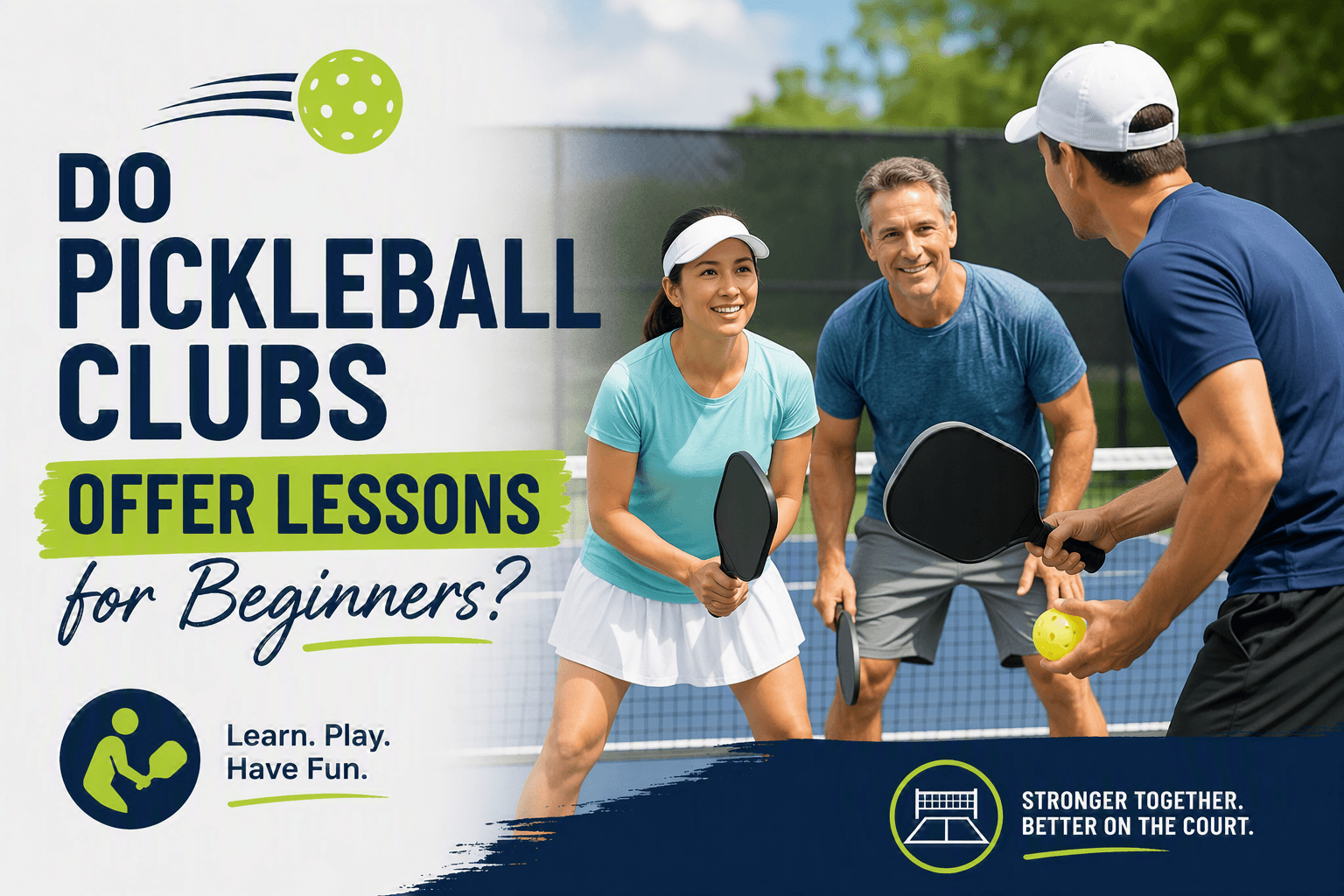 Do Pickleball Clubs Offer Lessons for Beginners?