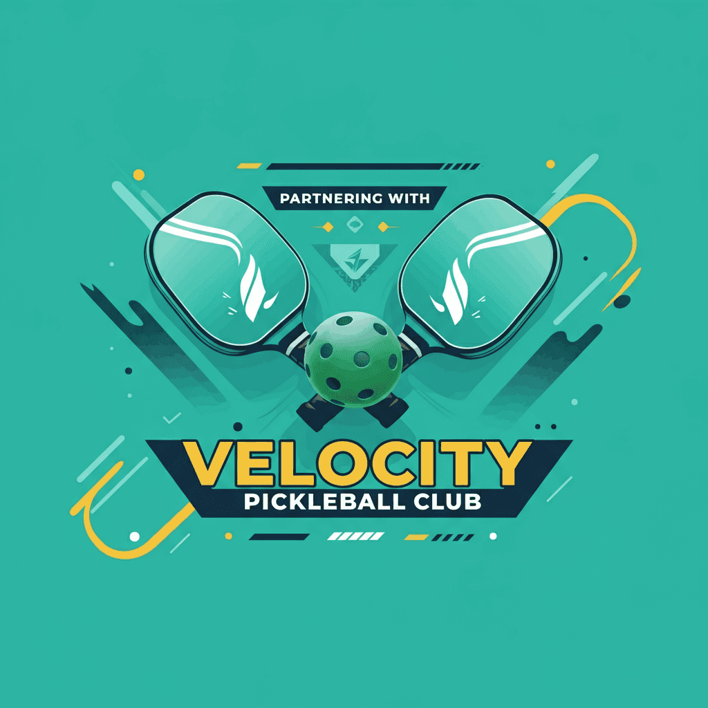 Aerial view of an indoor pickleball court at Velocity Pickleball Club
